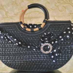 Black Bamboo Hand Bag