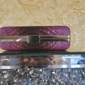 Pink Crocodile Skin Purse